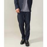 ネイビー | 【ストレッチ】スマートシャンブレーテーパードパンツ | a.v.v【MEN】