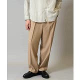 ベージュ | ワンタックワイドイージースラックス LANATEC【ストレッチ 洗濯機で洗える | a.v.v【MEN】