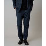 ネイビー | 【イージーケア ストレッチ】メランジポンチスマートスラックス【洗濯機で洗える】通… | a.v.v【MEN】