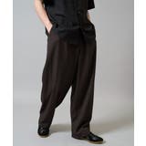 ダークブラウン | 【イージーケア 毛玉になりにくい】オーバーパンツ LANATEC【洗濯機で洗える… | a.v.v【MEN】