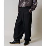 ブラック | 【イージーケア 毛玉になりにくい】オーバーパンツ LANATEC【洗濯機で洗える… | a.v.v【MEN】