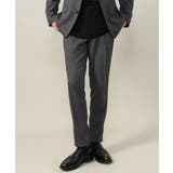 グレー | 【洗濯機で洗える 通勤 セレモニー】ウーステッドストレッチイージースラックス(セ… | a.v.v【MEN】