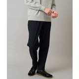 ネイビー | 【イージーケア】デニムライクストレッチ裏起毛テーパードパンツ【洗濯機で洗える】〈… | a.v.v【MEN】