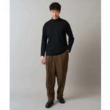 【イージーケア 毛玉になりにくい】ヘリンボーンベルト付イージーワイドスラックス【… | a.v.v【MEN】 | 詳細画像14 