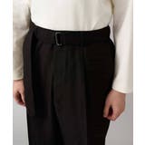 【イージーケア 毛玉になりにくい】ヘリンボーンベルト付イージーワイドスラックス【… | a.v.v【MEN】 | 詳細画像33 