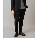 ダークグレー | デニムライクストレッチ裏起毛スラックス【イージーケア 洗濯機で洗える】〈ON O… | a.v.v【MEN】