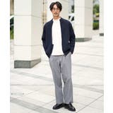 LANATECチェックワンタックワイドイージースラックス | a.v.v【MEN】 | 詳細画像15