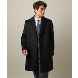 ブラック | 【ストレッチ】ウールチェスターコート | a.v.v【MEN】