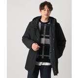 ブラック | 【軽量】SORONA中綿フーデッドミドルコート | a.v.v【MEN】
