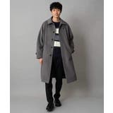 ワイドシルエットステンカラーコート | a.v.v【MEN】 | 詳細画像6 