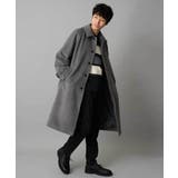 ワイドシルエットステンカラーコート | a.v.v【MEN】 | 詳細画像8 