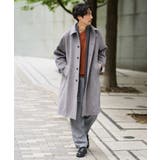 グレー | ワイドシルエットステンカラーコート | a.v.v【MEN】