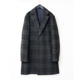 ウールライトビーバーチェックチェスターコート | a.v.v【MEN】 | 詳細画像2 