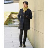 ウールライトビーバーチェックチェスターコート | a.v.v【MEN】 | 詳細画像24 