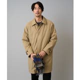 ベージュ | 【830FPダウン/軽量/撥水/防風】ライトスカイダウンステンカラーコート | a.v.v【MEN】