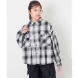 [140-160]【男女兼用】オンブレーチェックシャツ | a.v.v【KIDS】 | 詳細画像14 