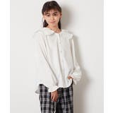 [130]ダブルフリルカラーブラウス | a.v.v【KIDS】 | 詳細画像2 