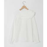 [140-150]ダブルフリルカラーブラウス | a.v.v【KIDS】 | 詳細画像5 