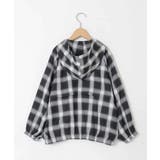[130-160]フーディーチェックシャツブルゾン | a.v.v【KIDS】 | 詳細画像5 