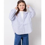 [130-160]スプリングチェックレイヤード風ブラウス | a.v.v【KIDS】 | 詳細画像2 