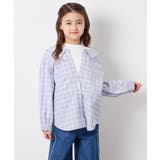 [130-160]スプリングチェックレイヤード風ブラウス | a.v.v【KIDS】 | 詳細画像3 