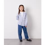 [130-160]スプリングチェックレイヤード風ブラウス | a.v.v【KIDS】 | 詳細画像4 