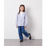 [130-160]スプリングチェックレイヤード風ブラウス | a.v.v【KIDS】 | 詳細画像5 