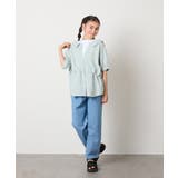 [140-150]麻調レイヤード風ブラウス | a.v.v【KIDS】 | 詳細画像11 