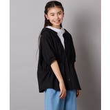 [140-150]麻調レイヤード風ブラウス | a.v.v【KIDS】 | 詳細画像15 