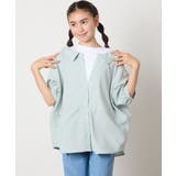 [140-150]麻調レイヤード風ブラウス | a.v.v【KIDS】 | 詳細画像3 