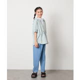 [140-150]麻調レイヤード風ブラウス | a.v.v【KIDS】 | 詳細画像9 