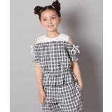 [100-160]【セットアップも出来る】袖レースアップオフショルブラウス | a.v.v【KIDS】 | 詳細画像11 