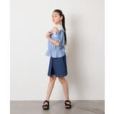 [100-160]【セットアップも出来る】袖レースアップオフショルブラウス | a.v.v【KIDS】 | 詳細画像30 