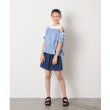 [100-160]【セットアップも出来る】袖レースアップオフショルブラウス | a.v.v【KIDS】 | 詳細画像33 