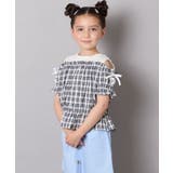 [100-160]【セットアップも出来る】袖レースアップオフショルブラウス | a.v.v【KIDS】 | 詳細画像8 