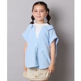 【接触冷感/ジメジメ対策】[120-160]ポコポコレイヤード風ブラウス | a.v.v【KIDS】 | 詳細画像2 