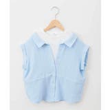 【接触冷感/ジメジメ対策】[120-160]ポコポコレイヤード風ブラウス | a.v.v【KIDS】 | 詳細画像26 