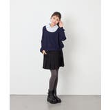 [130-160]【洗える/毛玉になりにくい】シャツレイヤー風トップス | a.v.v【KIDS】 | 詳細画像15 