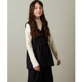 [140-150]【セットアップ対応】ペプラムギャザージレ | a.v.v【KIDS】 | 詳細画像1 