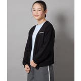 ブラック | [100-130]【ポチャッコ＆シナモロール】スウェットカーディガン | a.v.v【KIDS】