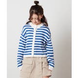 [140-150]ボーダーニットカーデ | a.v.v【KIDS】 | 詳細画像5 