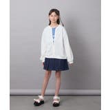 [120-130]【UVカット】ボーダージャカードカーディガン | a.v.v【KIDS】 | 詳細画像20 