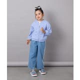 [140-150]【UVカット】ボーダージャカードカーディガン | a.v.v【KIDS】 | 詳細画像8 