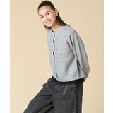 [130-160]ハート刺繍カーディガン | a.v.v【KIDS】 | 詳細画像3 