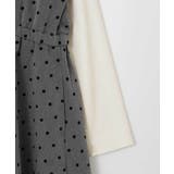 [120-160]フロッキードットプリントドッキングワンピース | a.v.v【KIDS】 | 詳細画像17 