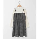 [120-160]フロッキードットプリントドッキングワンピース | a.v.v【KIDS】 | 詳細画像19 