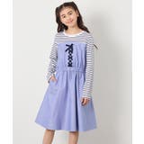 [120-160]レースアップドッキングワンピ | a.v.v【KIDS】 | 詳細画像12 