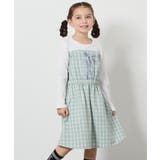 ライトブルー | [120-160]レースアップドッキングワンピ | a.v.v【KIDS】
