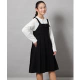 ブラック | [140-150]【結婚式/発表会】ベルテッドプリーツジャンスカ | a.v.v【KIDS】