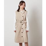 ベージュ | [120-130]トレンチジャンパースカート | a.v.v【KIDS】